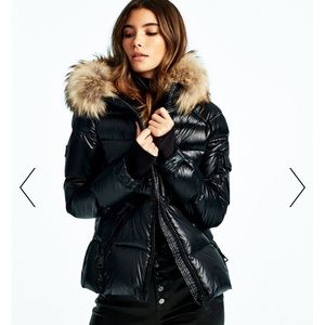 SAM puffer coat with fur hood